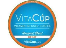 VitaCup Decaf Gourmet Blend Medium Roast Healthy K Cup 16ct