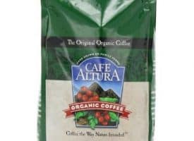 Cafe Altura Organic Colombian Whole Bean Dark Roast Coffee 80oz