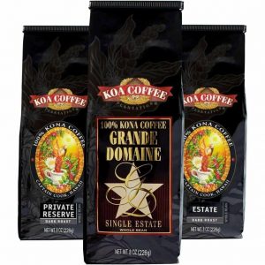 Koa Coffee Dark Roast Whole Bean Kona Coffee Tri-Pack