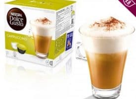 Nescafe Dolce Gusto Coffee Pods Cappuccino Dark Roast 16ct