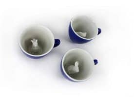 Creature Cups Specialty Coffee Mugs - Hoppers (Frog, Squirrel, Rabbit)