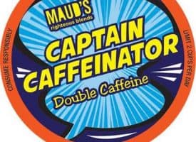 Maud's Righteous Blends Double Caffeine Medium Dark Roast Recyclable Coffee Pods 48ct