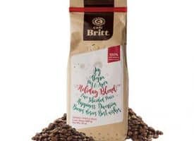 Cafe Britt Holiday Blend Whole Bean Medium Roast Coffee 12oz