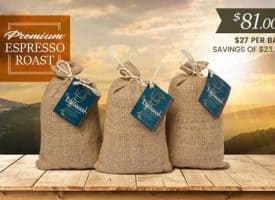 Lifeboost Coffee Organic Espresso Whole Bean Dark Roast Coffee Bundle 36oz