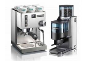 Rancilio Silvia M Espresso Machine and Rocky Coffee Grinder Package