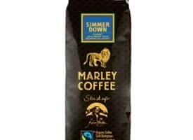 Marley Coffee Decaf Organic Simmer Down Whole Bean Dark Roast Coffee 8oz