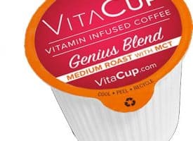 VitaCup Genius Blend Medium Roast Healthy Coffee Pods 16ct