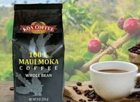 Koa Coffee Maui Mokka Medium Roast Whole Bean Coffee 8oz