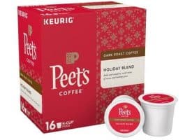 Peet's Coffee Holiday Blend Dark Roast K Cups 16ct - Seasonal