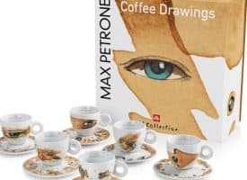 Quality Espresso Cups from illy Art Collection Max Petrone (Set of 6)