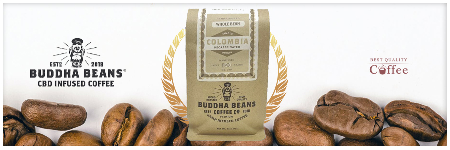 Buddha Beans Decaf CBD Coffee
