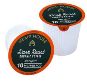 Hemp House CBD Coffee Pods Dark Roast 8 Count