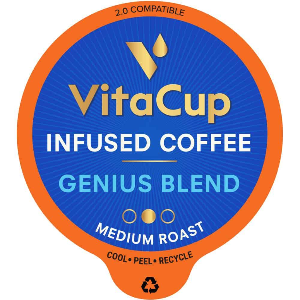 VitaCup Genius Blend Coffee Pods - 16ct - Healthiest Coffee