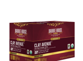 Barrie House Organic Coffee Fair Trade Clay Ave Coffee Pods