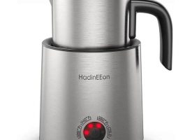 HadinEEon Variable Temperature Milk Frother Stainless Steel 13.5oz