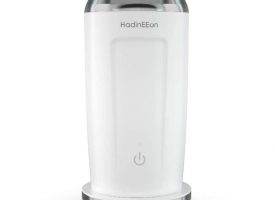 HadinEEon 4 in 1 Electric Magnetic Milk Frother 240ml White 500W