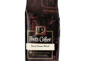 Peet's Bulk Coffee, House Blend, Decaf, Ground, 1 lb Bag