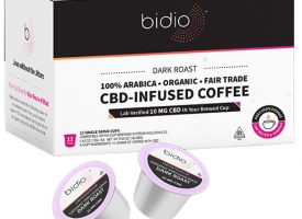Bidio Organic CBD Coffee Dark Roast 10mg Caffeine