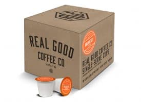 Real Good Coffee Company Light Roast K Cup Compatible Pods
