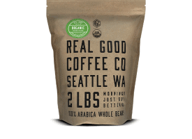 Real Good Coffee Company Organic Dark Roast Whole Bean