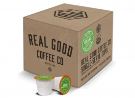 Real Good Coffee Company Organic Dark Roast Coffee Pods