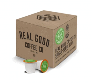 Real Good Coffee Company Organic Dark Roast Coffee Pods