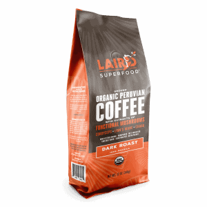 Dark Roast Ground Mushroom Coffee (6 Pack - 12oz)