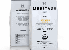 Meritage Coffee Organic New York Blend Reserve Medium Roast