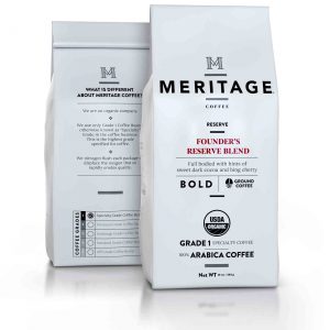 Meritage Coffee Organic Founders Blend Reserve Medium Roast