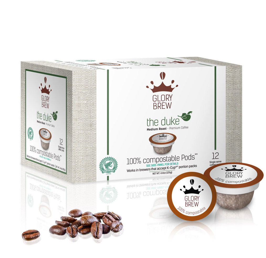 Glorybrew Keurig Compatible - BPI Certified Compostable - The Duke (12ct)