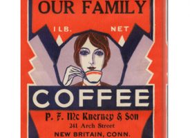 Bentley Global Arts dba American Walls GCS-376071-22-142 Retrolabel 'Our Family Coffee' Stretched Canvas