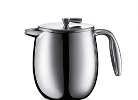 Bodum COLUMBIA French press coffee maker, double wall, 4 cup, 0.5 l, 17 oz, s/s Shiny