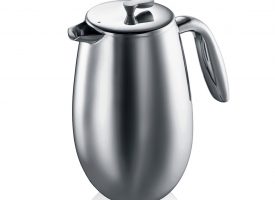 Bodum COLUMBIA Coffee maker, double wall, 8 cup, 1.0 l, 34 oz, s/s Shiny