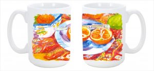 6035CM15 Florida Oranges Sliced for breakfast Dishwasher Safe Microwavable Ceramic Coffee Mug