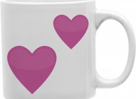 CMG11-IGC-HEART2 2 Hearts Emoji 11 oz Ceramic Coffee Mug