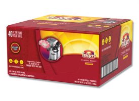 Folgers Coffee Filter Packs, Classic Roast, 1.4 oz Pack, 40/Carton