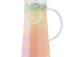5874 1.5 litre Charlie Iridescent Glass Iced Tea Carafe, Clear