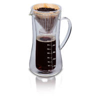 Pour Over Coffee Maker, 17 Ounce Glass Carafe (40406)