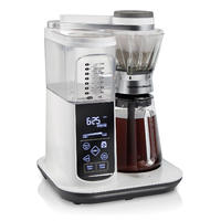 8 Cup Convenient Craft Automatic or Manual Pour-Over Coffee Brewer, White (46700)
