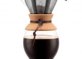 Bodum POUROVER Coffee maker with permanent s/s filter, 12 cup, 1.5 l, 51 oz Cork