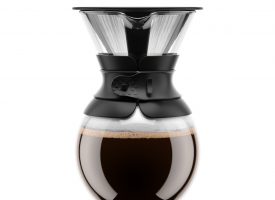 Bodum POUROVER Coffee maker with permanent filter, 1.0 l, 34 oz Black