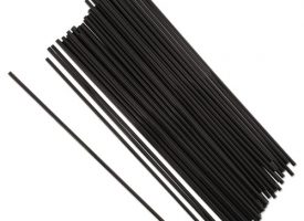 Royal Sip Straws, 7.5", Black, 10000/Carton