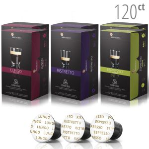 120 Ct Barista Moments Variety - $.33/pod - 3 Blends - Ristretto, Espresso Medium, Lungo
