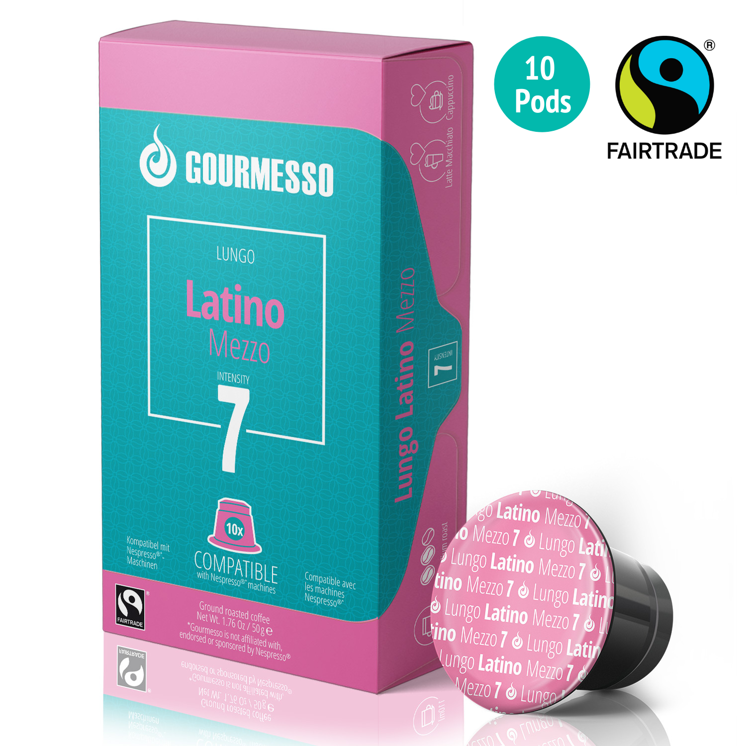 Gourmesso Lungo Latino Mezzo - Fairtrade - 10 Pods