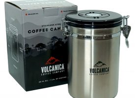 Coffee Canister, Stainless Steel, Large 58 fl. oz