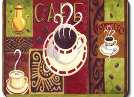 Art Plates Mouse Pad - Coffee Cafe