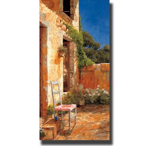 1224C495CG Morning Coffee by Gilles Archambault Premium Gallery-Wrapped Canvas Giclee Art - Ready-to-Hang, 12 x 24 x 1.5 in.