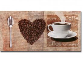 1224AM531SAG I Love Coffee by Skip Teller Premium Gallery Wrapped Canvas Giclee Art - Ready to Hang, 12 x 24 x 1.5 in.