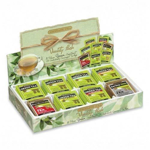 Bigelow Tea Company Green Tea Tray, 8 Assorted Teas, 64 / BX(2x$16.30 ...