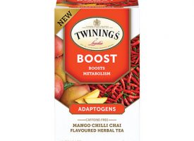 Twinings Boost Mango Chili Chai Herbal Tea Bags, 0.95 oz, 18/Box